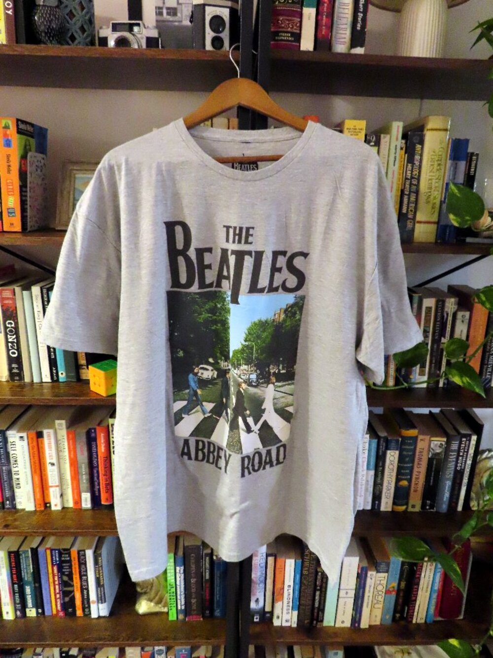 Heathered Gray Beatles Abbey Road graphic band Tshirt 2XL XXL